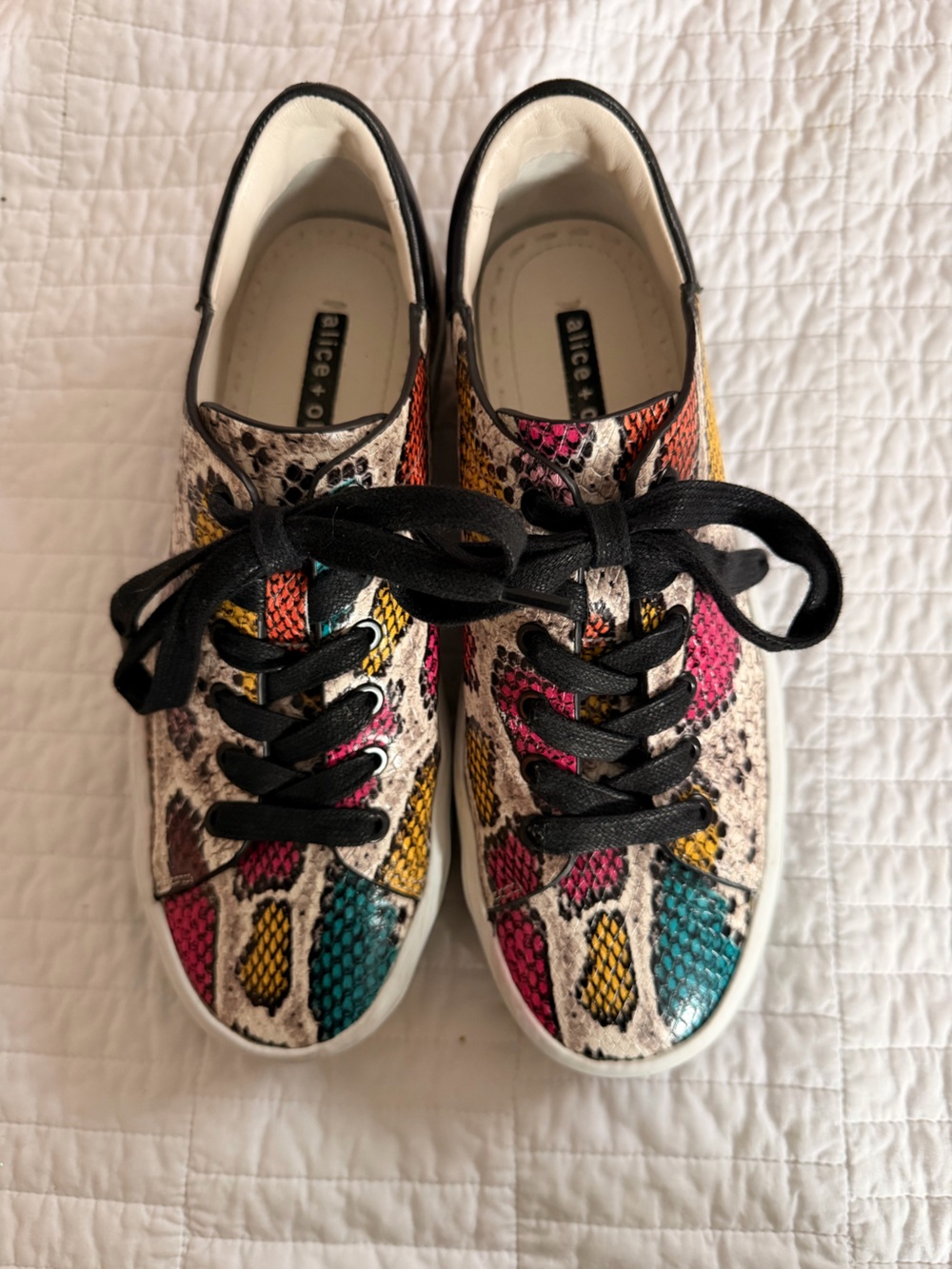 Alice and Olivia Multi Color Sneakers